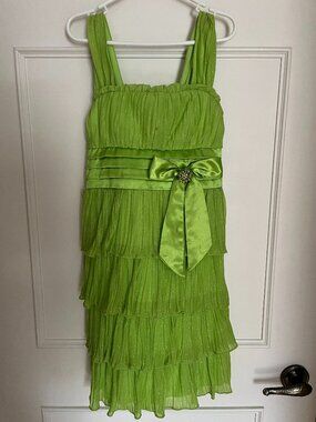 Lime Green Child's Formal Dress